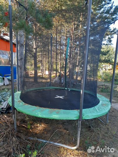 Батут с защитной сеткой бу