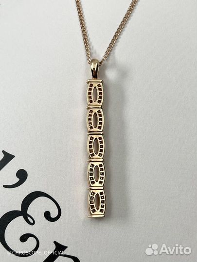 Золотая подвеска Franck Muller curvex link