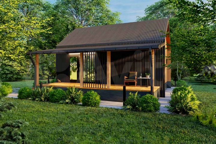 Дом 76 м² на участке 4 сот.