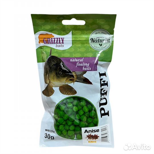 Тесто Воздушное Grizzly Baits Puffi Анис Anise, ве