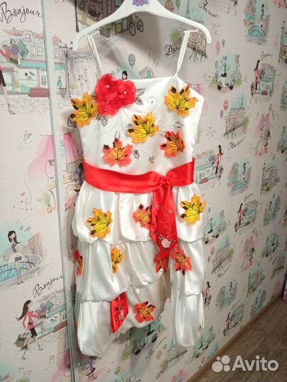 Платье для девочки на праздник осени