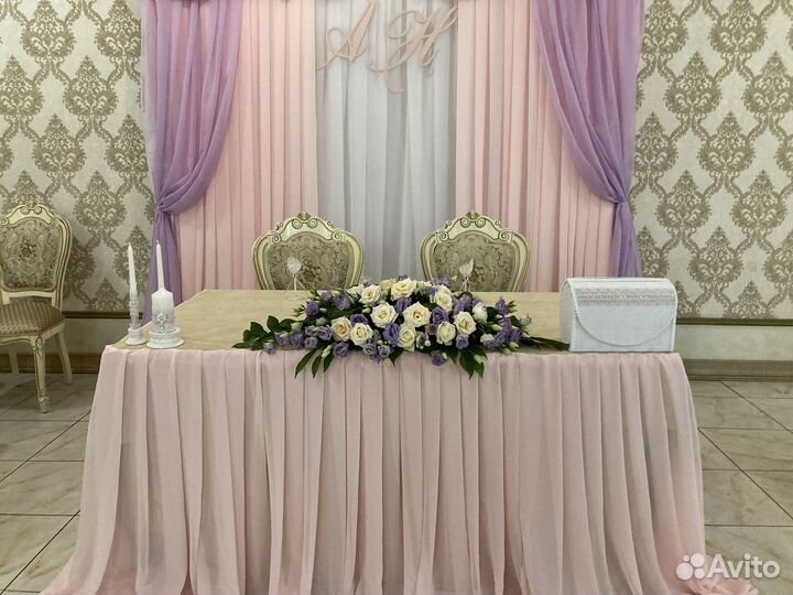 Оформление зала для свадьбы