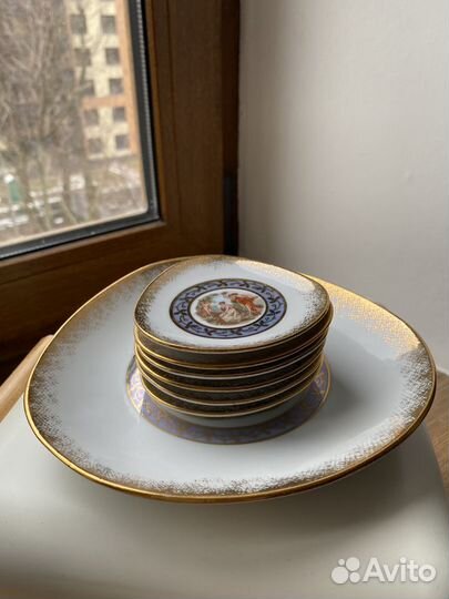 Чайный набор тарелок - фарфор Германия - ГДР
