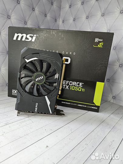 Игровая видеокарта GTX 1050 Ti 4gb Msi Aero