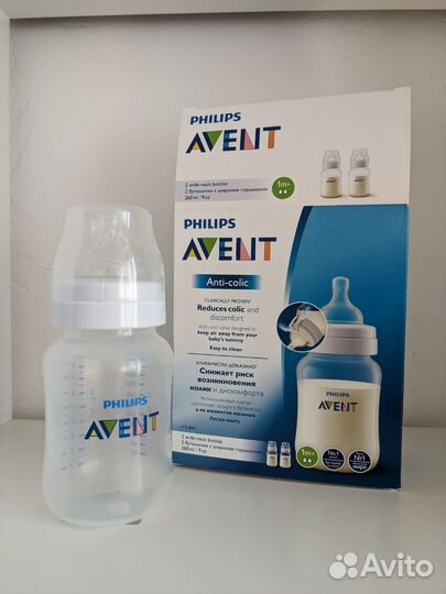 Новые бутылочки Avent Anti-colic, 2шт