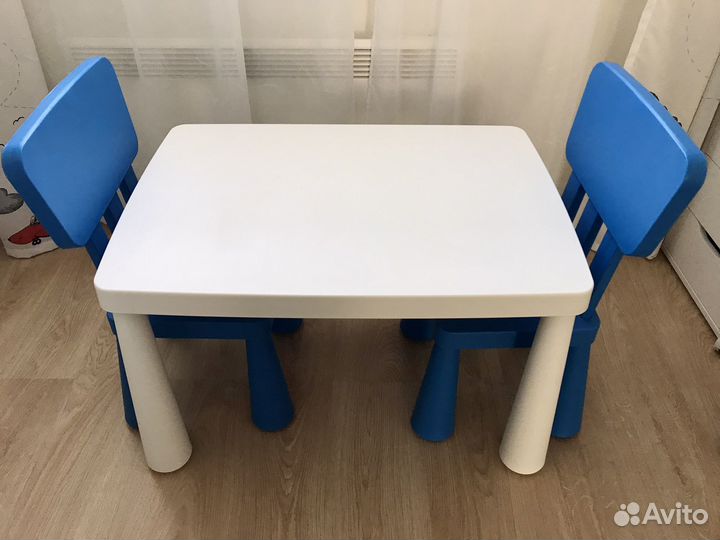 Детский стол и стулья Mammut IKEA
