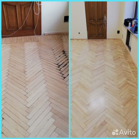 Реставрация паркета. шлифовка пола паркета