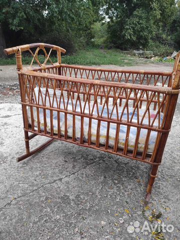 Детская кровать плетёная с матрасом