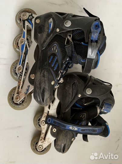 Коньки роликовые 31-34 и защита