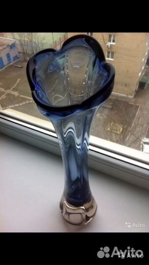 Ваза цветное стекло