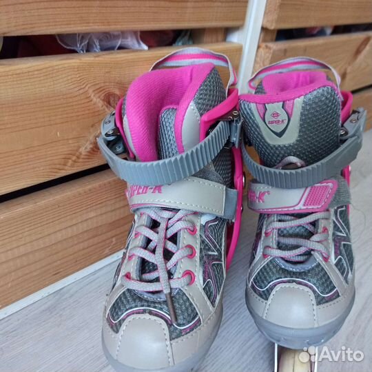 Комплект Ролики + защита для девочки и защита