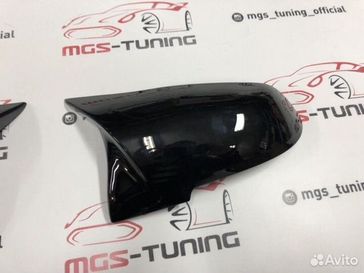 Накладки на зеркала (крышки) М1 на BMW F20 черные