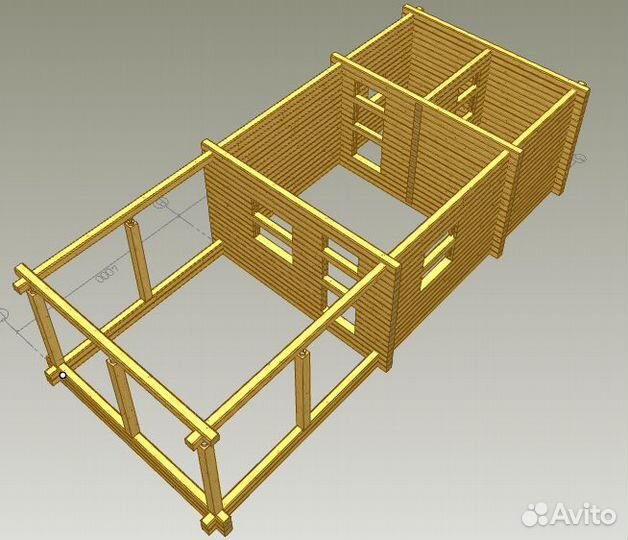 Эконом-срубы из бруса