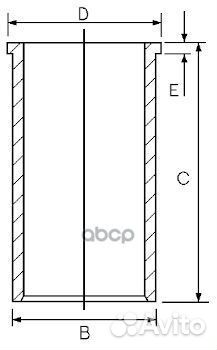 Гильза Mercedes C-Class/CLC/CLK (W202/W203) двиг