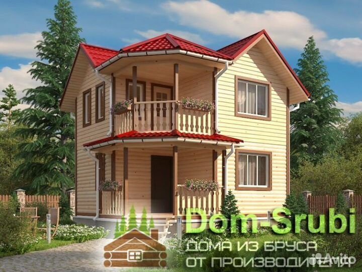 Болохово-Хорошая надёжная Баня из бруса Б-22 (6х6)