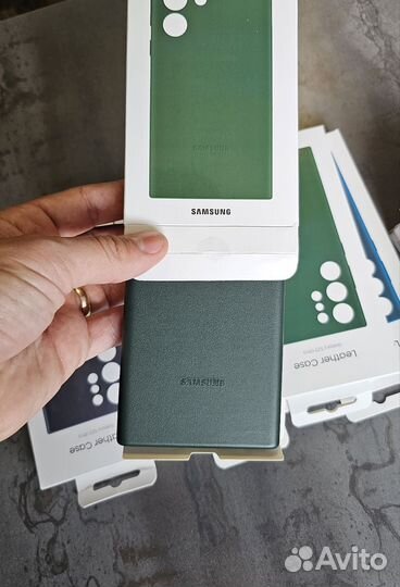 Чехол Leather Case для Samsung galaxy s24 ultra