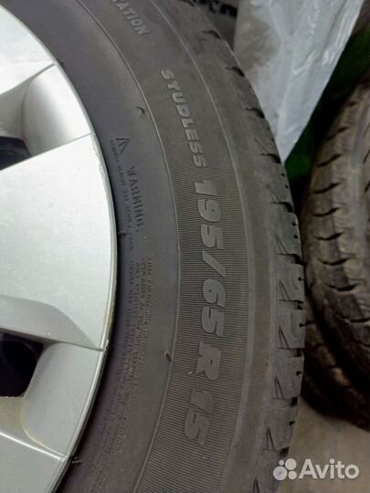 Колеса в сборе r15 зимние 4 100