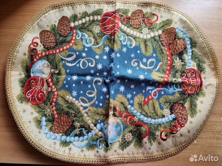 Скатерть (салфетка, украшение) новогодняя, 65х50