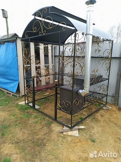 Беседка мангал барбекю