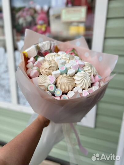 Съедобные букеты с живыми цветами