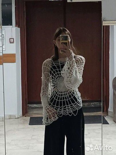 Кофта паутинка вязаная