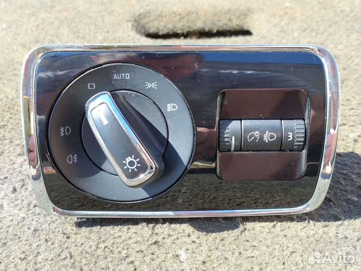 Блок переключения света skoda superb 2008 года