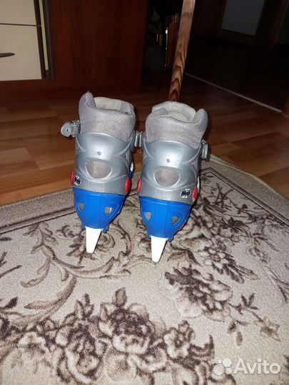 Коньки хоккейные детские раздвижные 33-36