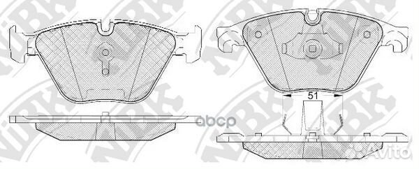 Колодки тормозные дисковые передние NiBK PN0512