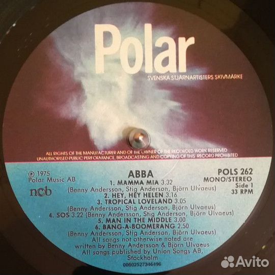 Виниловая пластинка abba, abba