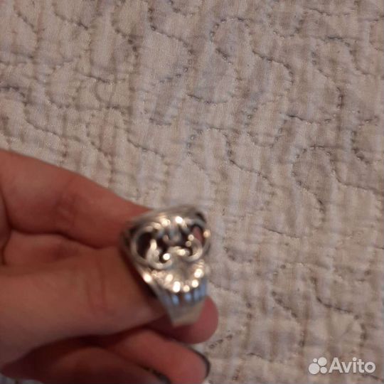 Мужская печатка серебро