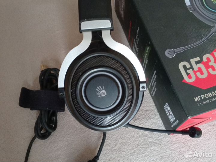 Игровые наушники с микрофоном bloody