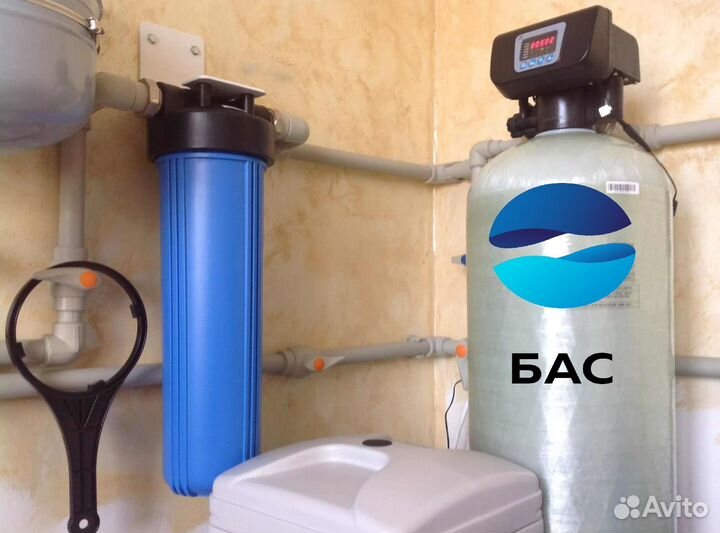 Система очистки воды от железа, марганца, жесткост
