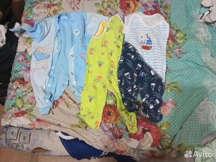 Детские вещи пакетом от 0 до года для девочки