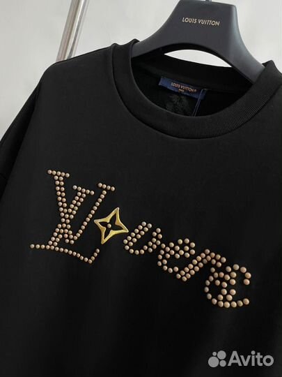 Свитшот мужской черный Louis Vuitton