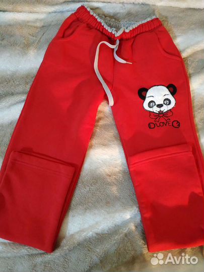 Штаны утеплённые новые 140-146