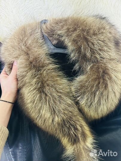 Кожаная дубленка мужская