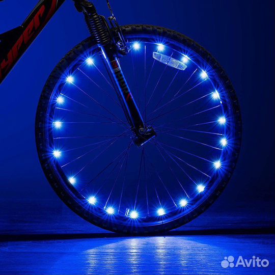 Гирлянда на обод велосипеда