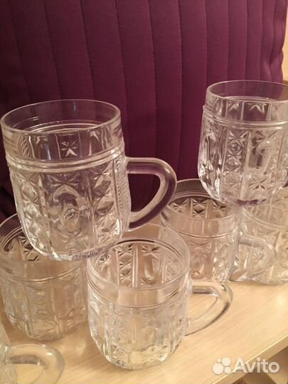 Кружки хрустальные