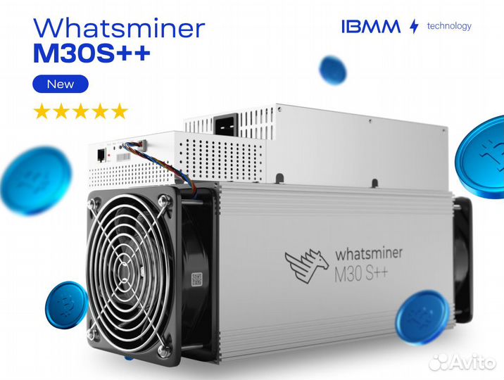 Майнер Whatsminer M30S++ 106Th