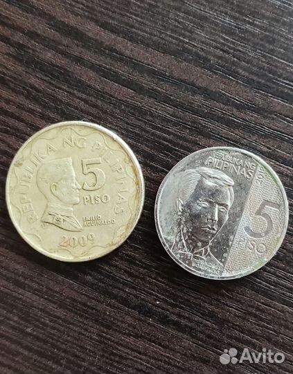 Монета 5 песо, Филиппинских