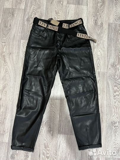 Брюки кожаные