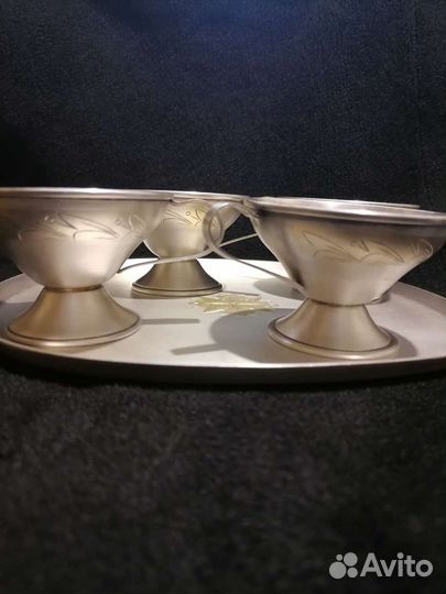 Кофейный набор мельхиор, серебрение