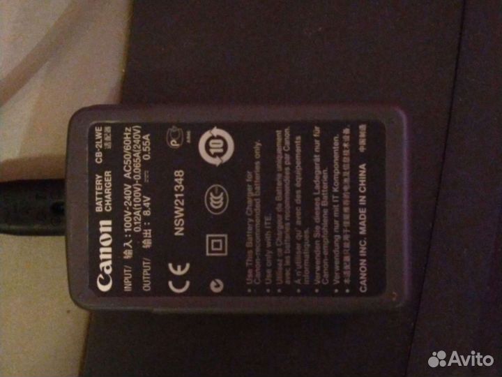 Зарядное устройство для фотоаппарата Canon новое