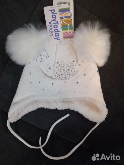 Шапка для девочки новая,р-р 48