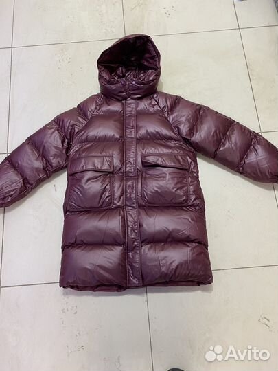 Пуховик зимний длинный женский