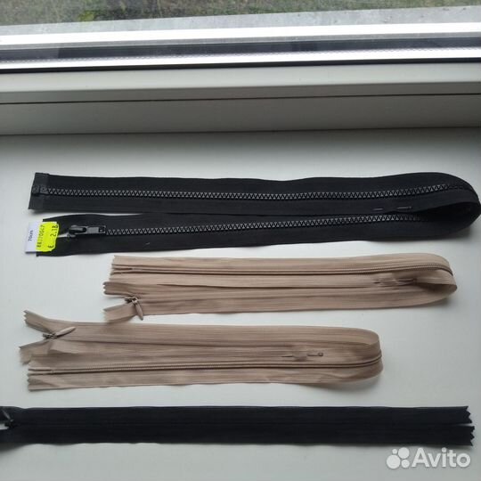 Застежки молнии для одежды пакетом