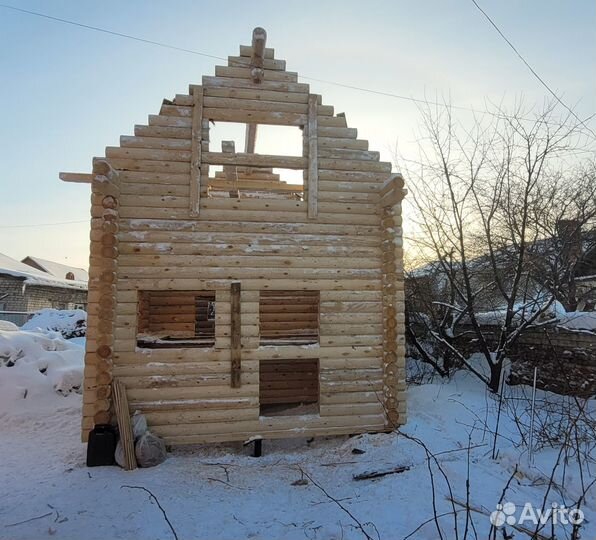 Сруб дом баня