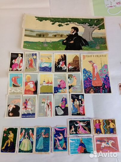 Спичечные этикетки СССР. Сказки Пушкина и др
