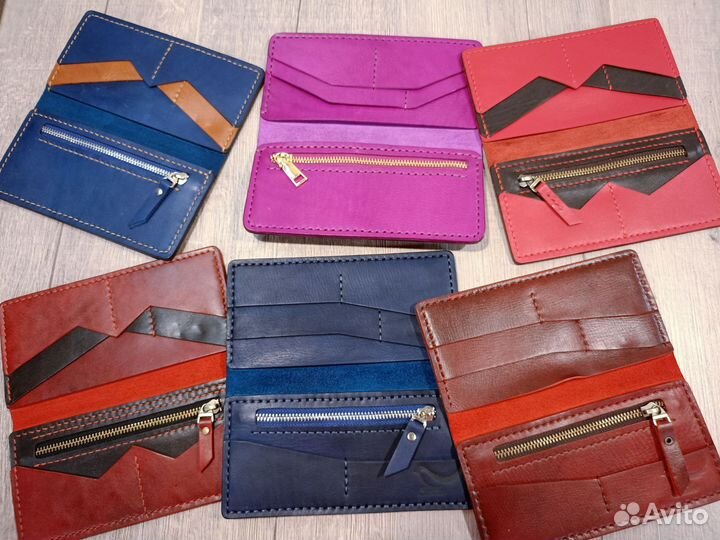 Кожаное портмоне, мужское, женское