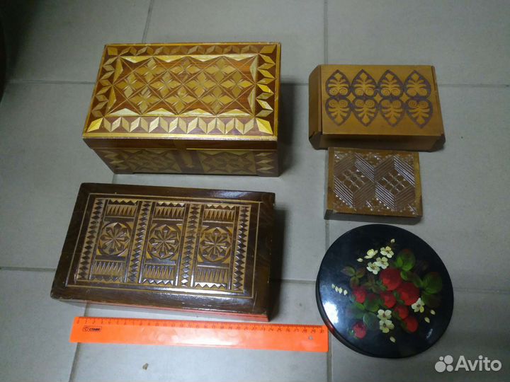 Шкатулки, коробки старинные. СССР